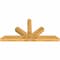 Ekena Millwork Saratoga Rough Sawn Timber Gable Bracket, Western Red Cedar, 84"W x 42"H x 6"D x 6"F, 12/12 Pitch GBW084X42X0606SAR00RWR - alternate 4